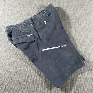 Peak Performance Womens Small Corduroy Blue Shorts Camping Hiking Trekking